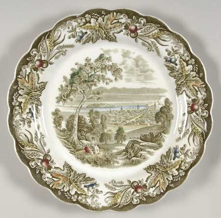 Heritage Green Multicolor Dinner Plate