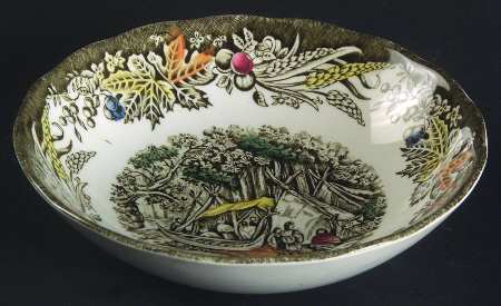 Heritage Green Multicolor Fruit/Dessert (Sauce) Bowl