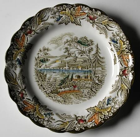 Heritage Green Multicolor Salad Plate