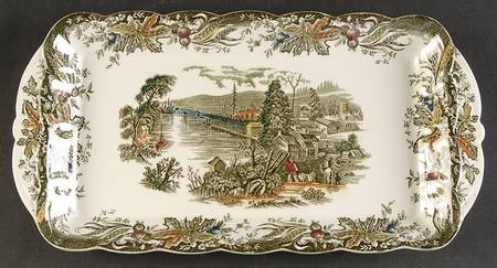 Heritage Green Multicolor Large Sandwich Tray