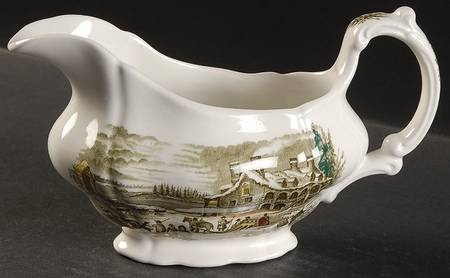 Heritage Green Multicolor Gravy Boat