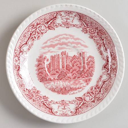 Historic Castles Pink Saucer