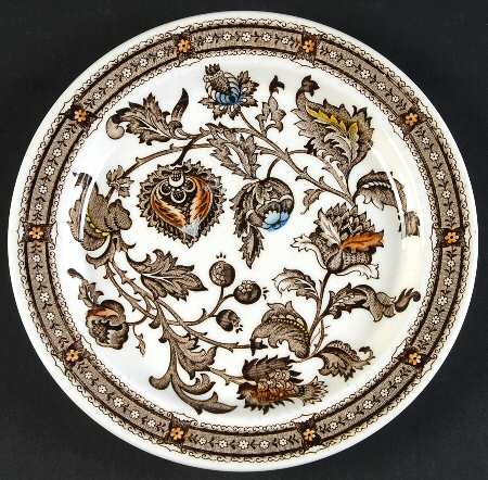 Jacobean Brown Bread & Butter Plate