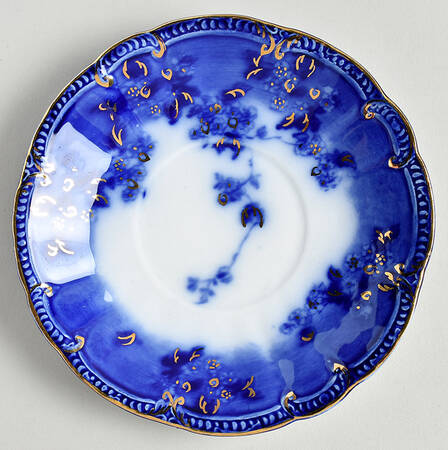 Lugano (Flow Blue) Saucer for Oversized Cup