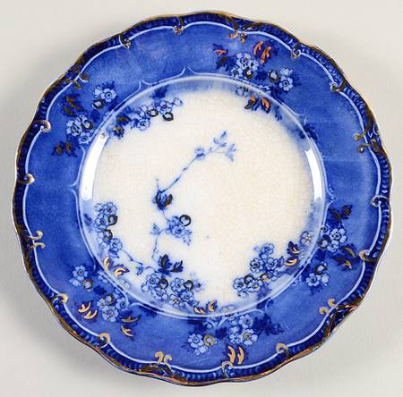 Lugano (Flow Blue) Dessert/Pie Plate