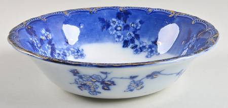 Lugano (Flow Blue) 8" Round Vegetable Bowl
