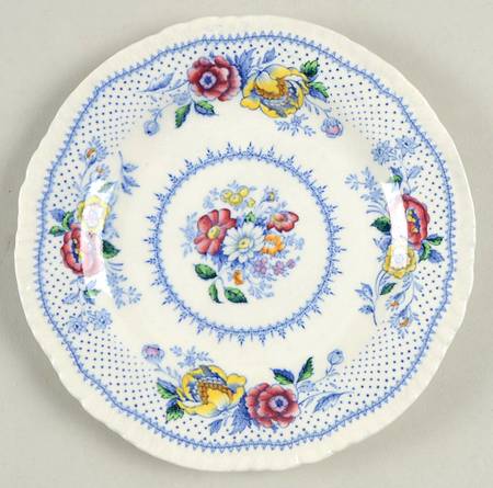 Lynton Blue Multicolor Bread & Butter Plate
