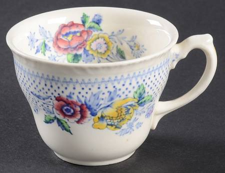 Lynton Blue Multicolor Flat Demitasse Cup