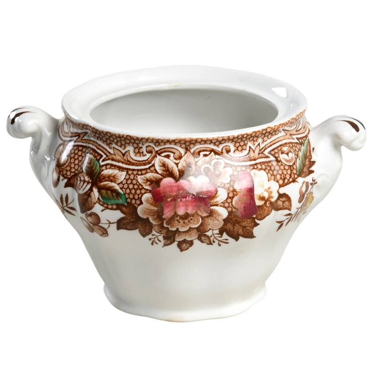 Marlborough Multicolor Brown Sugar Bowl No Lid