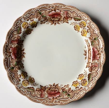 Marlborough Multicolor Brown Salad Plate