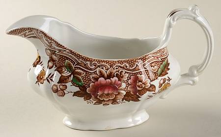 Marlborough Multicolor Brown Gravy Boat