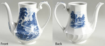 Meadowsweet Blue Coffee Pot No Lid