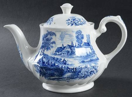 Meadowsweet Blue Teapot & Lid