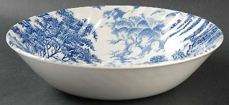 Meadowsweet Blue 8" Round Vegetable Bowl