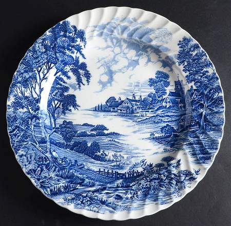 Meadowsweet Blue 12" Chop Plate (Round Platter)