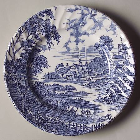 Meadowsweet Blue Dessert/Pie Plate