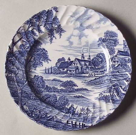 Meadowsweet Blue Bread & Butter Plate