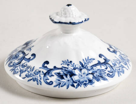 Old English Bouquet Blue Lid for Sugar Bowl