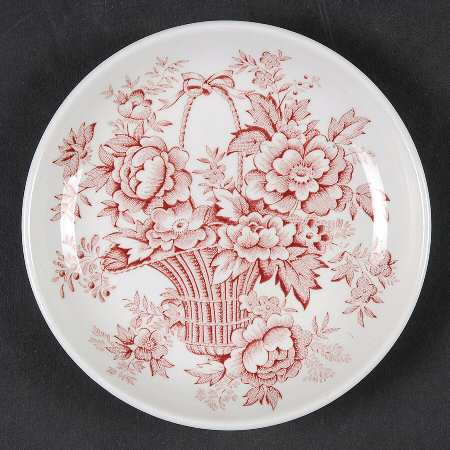 Old English Bouquet Red Coaster