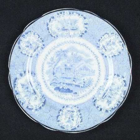 Oriental (Blue, Gold Trim) Bread & Butter Plate