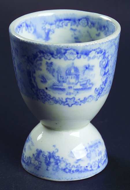 Oriental (Blue, Gold Trim) Double Egg Cup