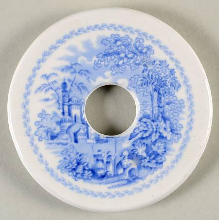 Oriental (Blue, Gold Trim) Strainer for Round Butter