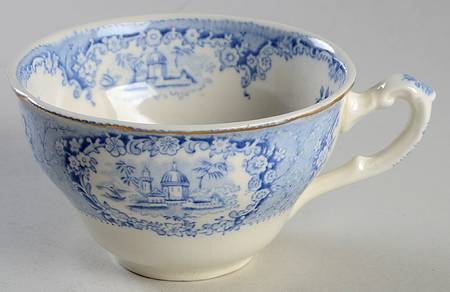 Oriental (Blue, Gold Trim) Oversized Cup
