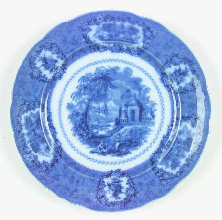 Oriental (Flow Blue, No Trim) by Ridgway (Ridgways)
