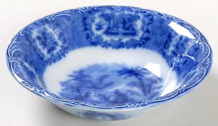 Oriental (Flow Blue, No Trim) Coupe Cereal Bowl