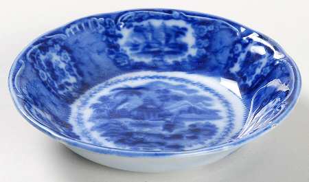 Oriental (Flow Blue, No Trim) Fruit/Dessert (Sauce) Bowl
