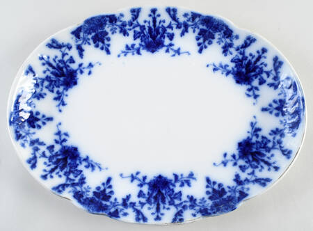 Osborne (Flow Blue) 16" Oval Serving Platter