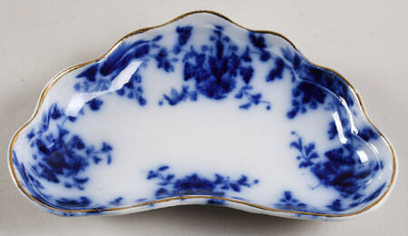 Osborne (Flow Blue) Bone Dish