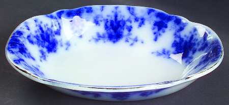 Osborne (Flow Blue) 9" Oval Vegetable Bowl