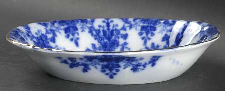 Osborne (Flow Blue) 8" Oval Vegetable Bowl