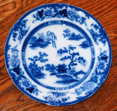 Penang (Flow Blue) by Ridgway (Ridgways)