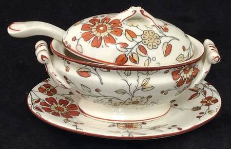 Persia (Old) Gravy Boat & Underplate with /Lid & Ladle