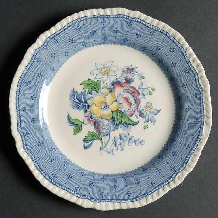Plymouth Blue Bread & Butter Plate