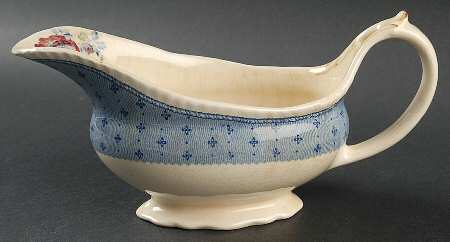 Plymouth Blue Gravy Boat
