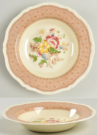 Plymouth Brown Rim Soup Bowl