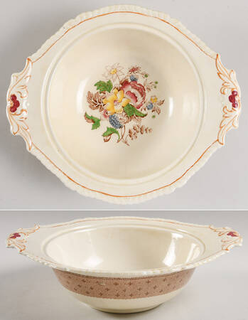 Plymouth Brown Round Vegetable No Lid