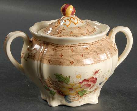 Plymouth Brown Sugar Bowl & Lid