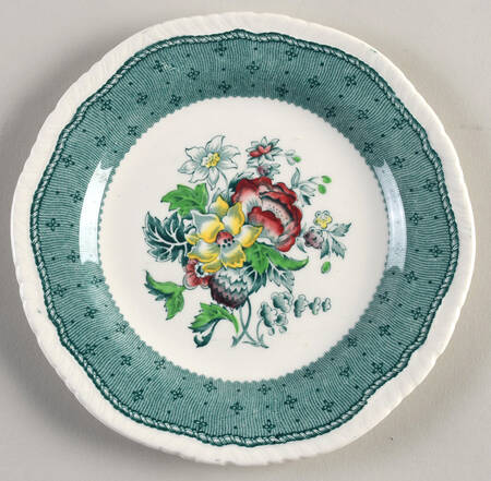 Plymouth Green Bread & Butter Plate