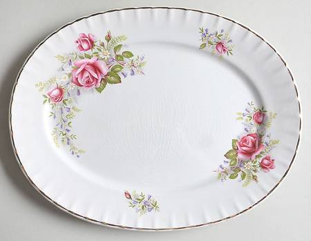 Regal Rose 10" Oval Serving Platter