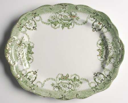 Roxbury Green 11" Oval Serving Platter
