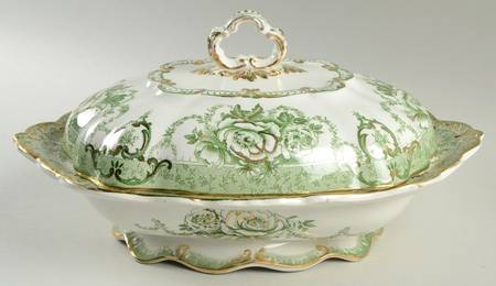 Roxbury Green Oval Covered Vegetable