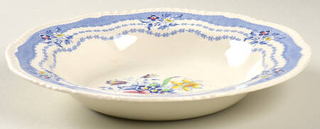 Rutland Blue Rim Soup Bowl