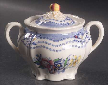 Rutland Blue Sugar Bowl & Lid