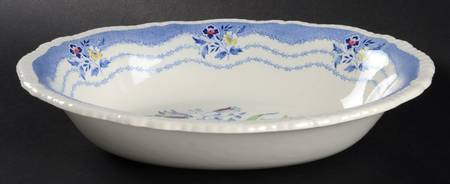 Rutland Blue 10" Oval Vegetable Bowl