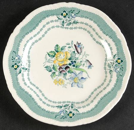Rutland Green Bread & Butter Plate