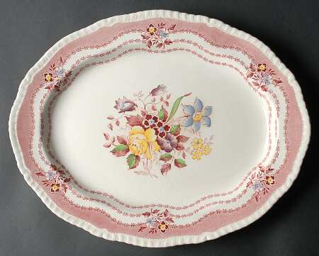 Rutland Red 14" Oval Serving Platter